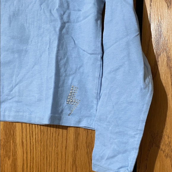Crewcuts Blue Long Sleeve Tee with Embellishments - Picture 3 of 9
